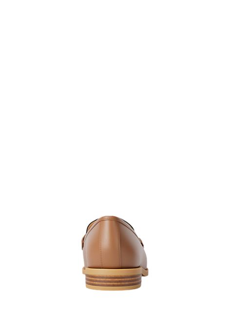 Loafer Lex in pelle con logo CUOIO Michael Kors | 40F5LXFP1B200